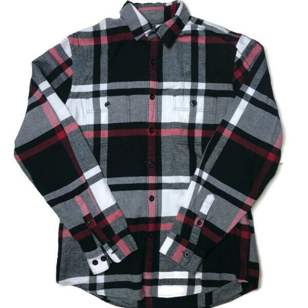 Express Flannel Long Sleeve Button Down Shirt